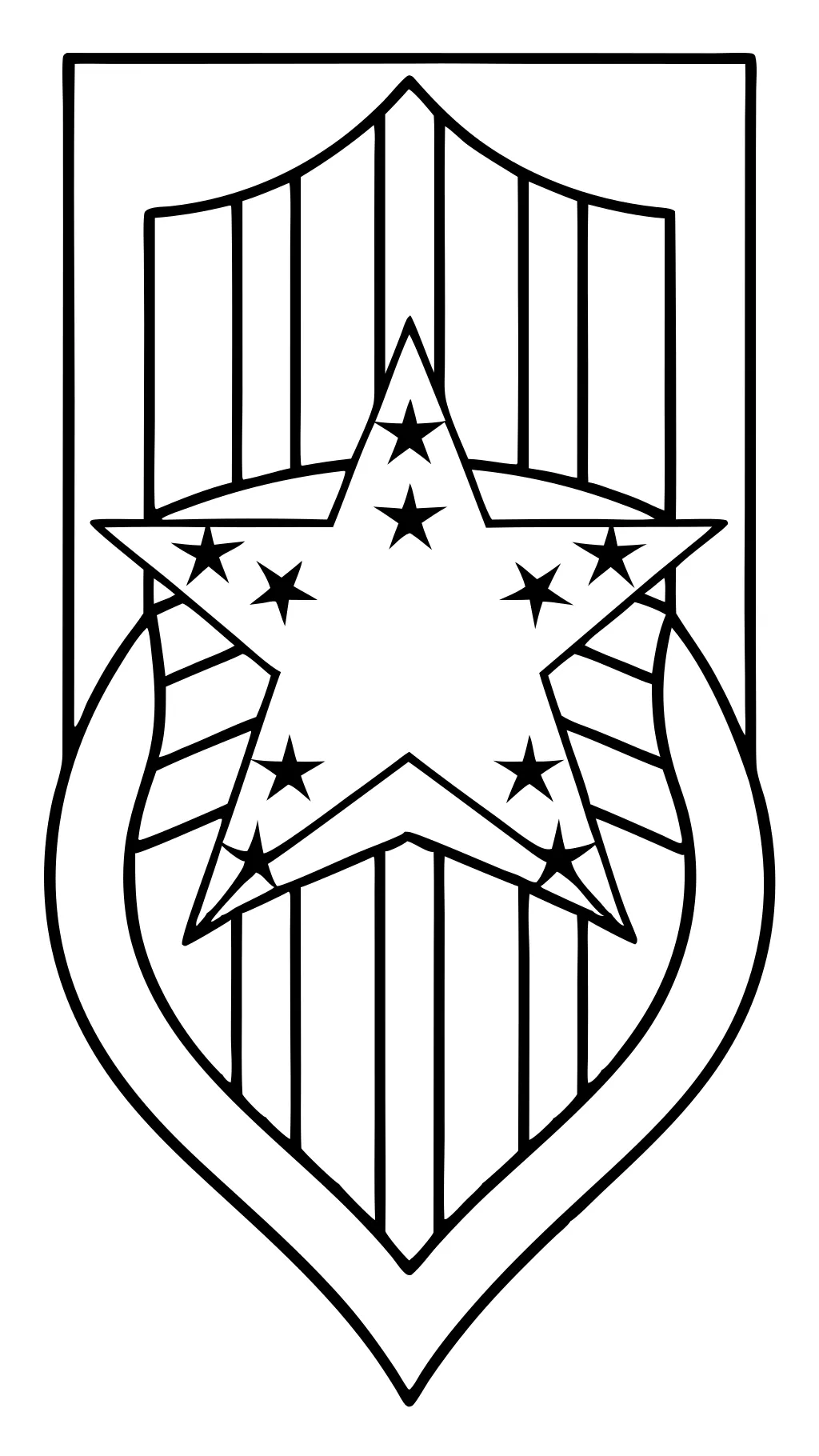 u.s. flag coloring page